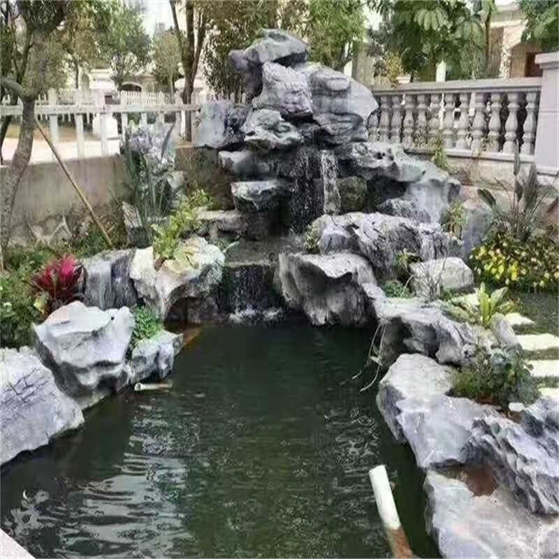 柳城庭院鱼池改造过滤